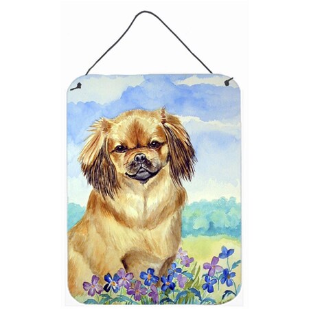 Carolines Treasures Tibetan Spaniel Aluminium Metal Wall Or Door Hanging Prints 7078DS1216